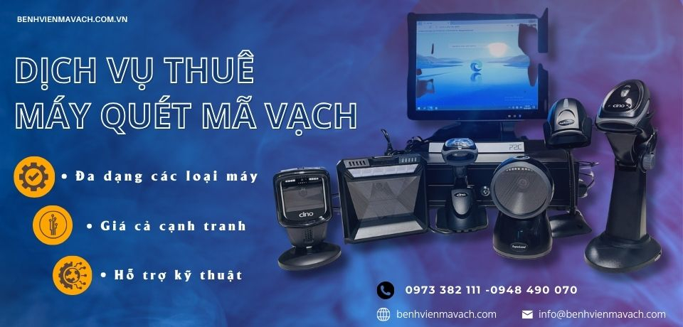 THUÊ MÁY QUÉT MÃ VẠCH QRCODE UY TÍN, GIÁ RẺ